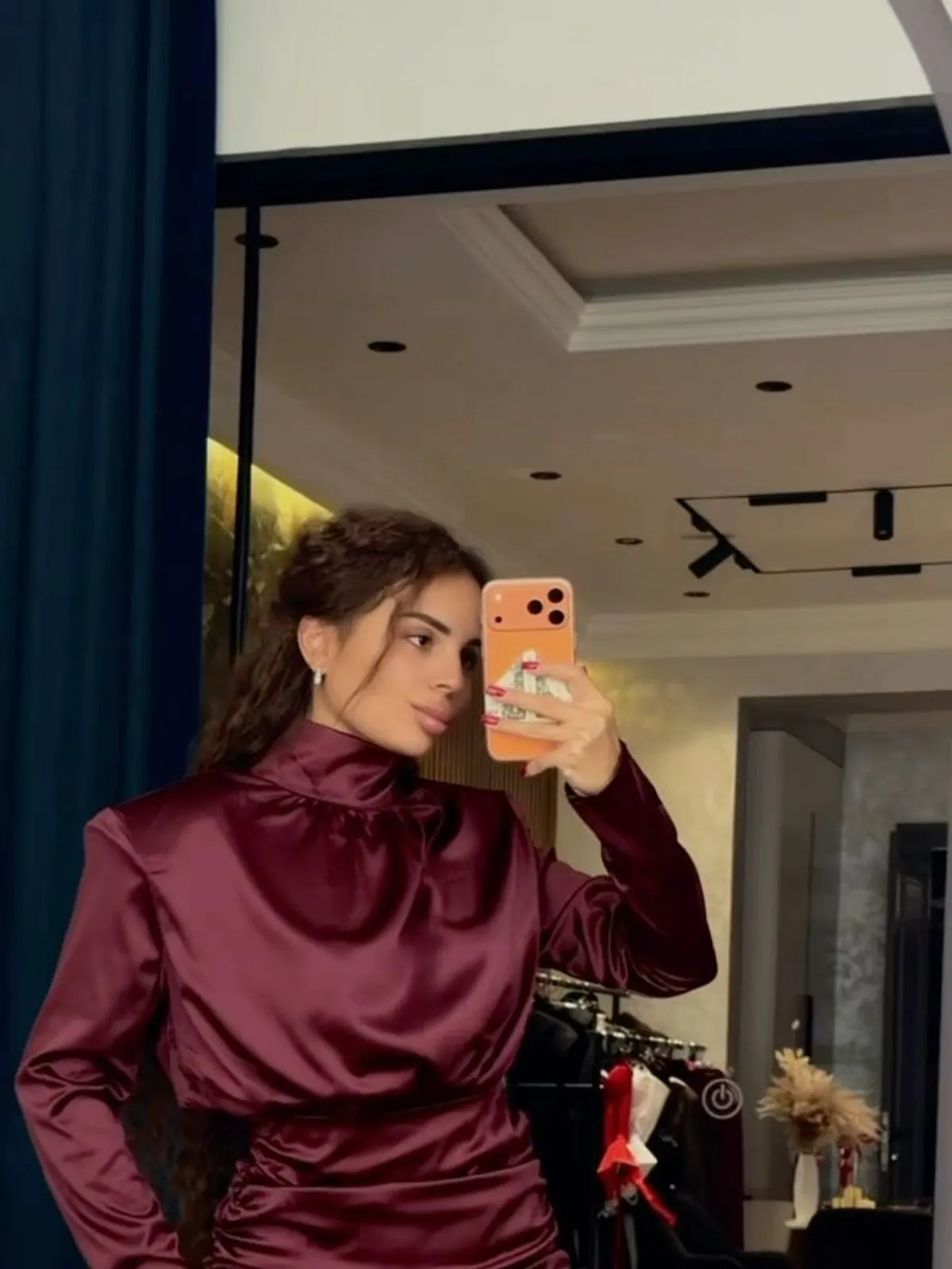 BURGUNDY DRESS — 3