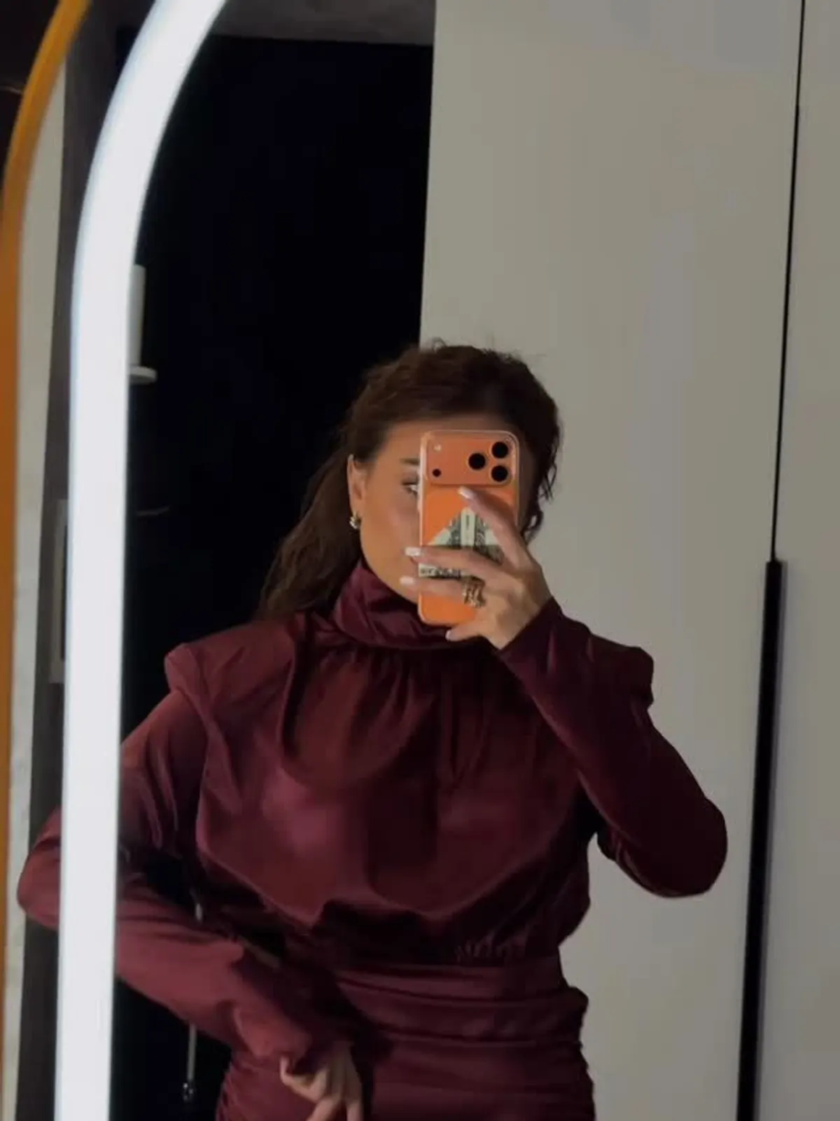 BURGUNDY DRESS — 4